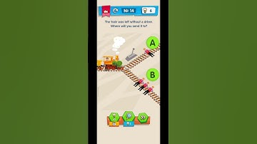IQ Boost Level:14 The train was left without a driver. where will you send it to? #enjoy #youtube