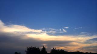 Sunset with clouds of a thunderstorm 10.6.2014