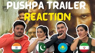 Pushpa Trailer Reaction Foreigners React Allu Arjun Reaction