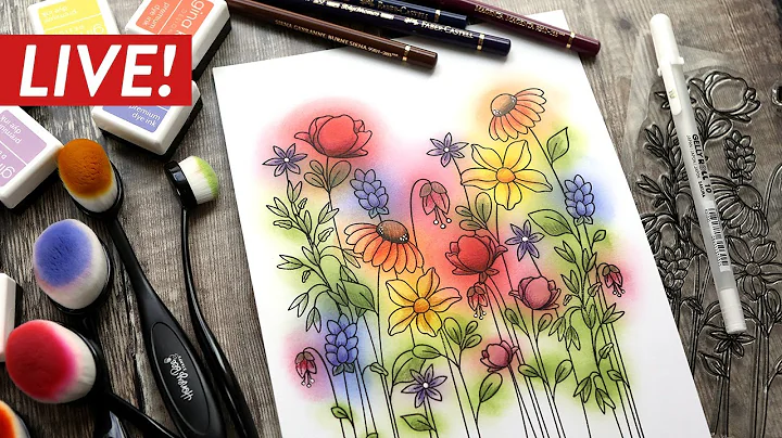 LIVE REPLAY - "Hazy" Flowers Look - Ink Blending &...