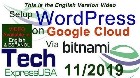 Setup and Install WordPress on Google Cloud via Bitnami.com (English)