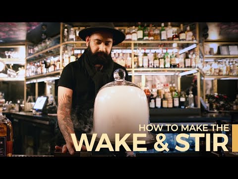 The Garnish Guy visits with his smoky, rye and fernet "Wake & Stir"