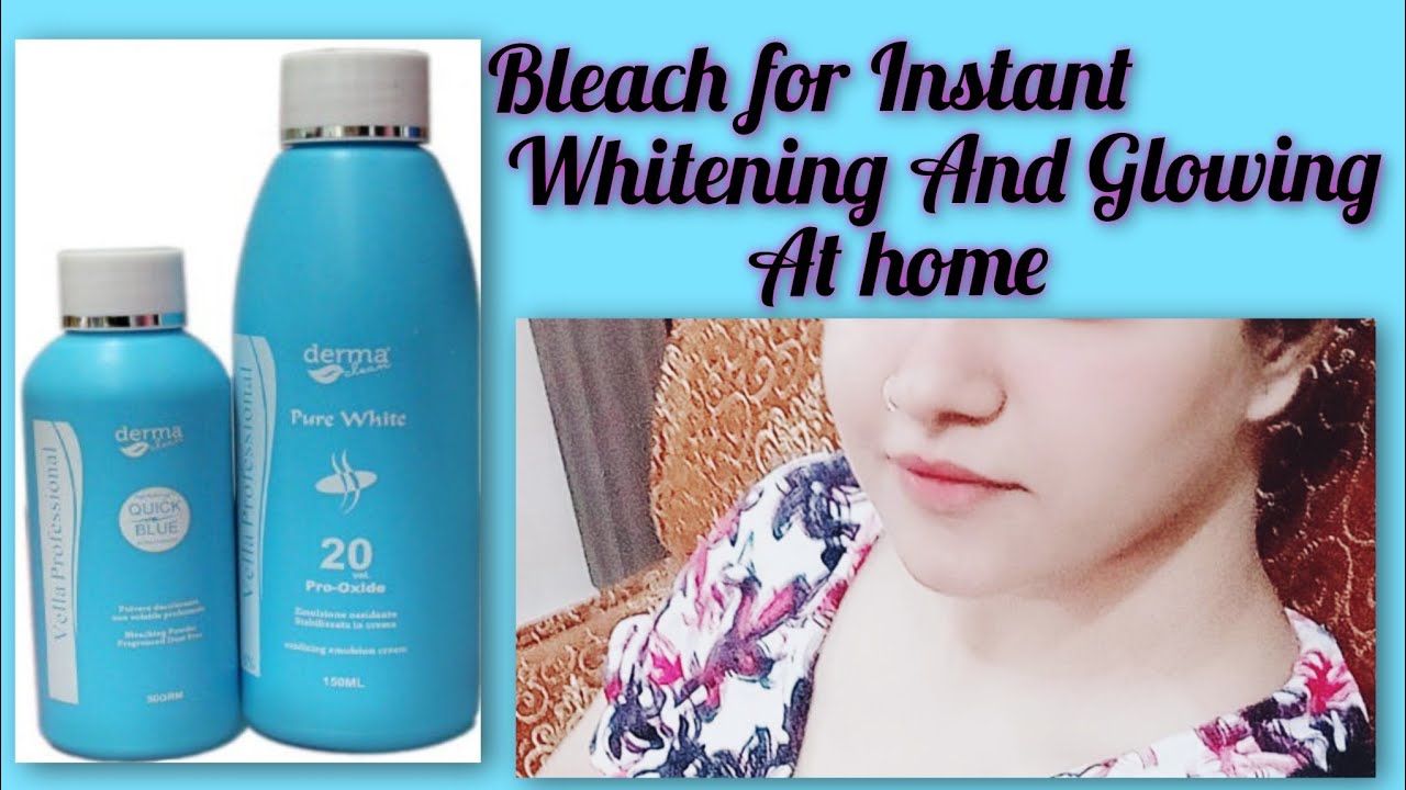 Derma Clean Pure White Bleach kit Whitening Bleach At home YouTube
