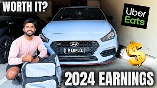 10 HOUR UBER EATS DELIVERY CHALLENGE | EARNINGS IN 2024