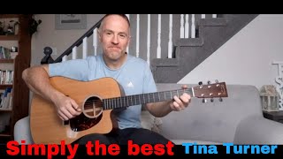 Video thumbnail of "Simply the best  - Tina Turner - Guitar arrangement"