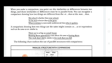 Skill 26. Parallel Structure with Comparison