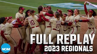 Florida State vs. South Carolina: 2023 NCAA softball regionals | FULL PERFECT GAME screenshot 5