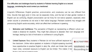 ENG-503 Assignment Solution Spring 2024