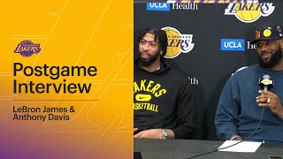 Lakers Postgame: LeBron James & Anthony Davis (2/8/22)