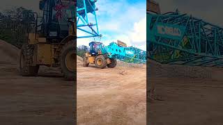 How to lower a crane #weelloader #machinery #machine #heavyequipment