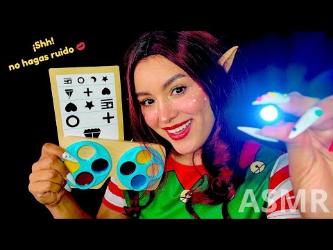 Elfa Traviesa 🧝🏻‍♀️ te hace un EXÁMEN de la VISTA en secreto 👓✨ | ASMR para dormir profundo