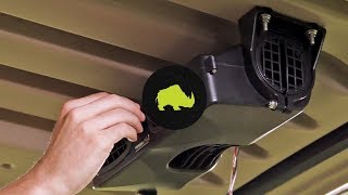 ACC-1512 RHOXAir Golf Car Cabin Cooling Fan on an E-Z-Go RXV