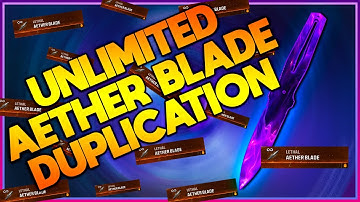 UNLIMITED AETHER BLADE DUPLICATION !!! OP lethal weapon DUPLICATION in MWZ !!!