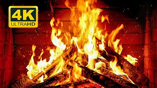 🔥 Cozy Fireplace 4K (12 HOURS). Fireplace with Crackling Fire Sounds. Crackling Fireplace 4K