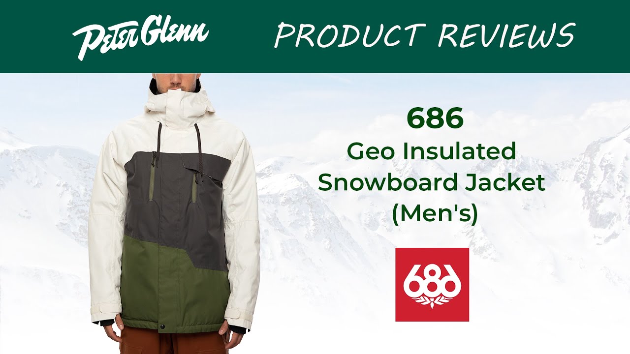 2020 NWT 686 Geo Insulated Jacket Snowboard Mens L Large Green 10K a36 