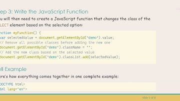 Dynamically Set SELECT Tag Background Color Based on OPTION Selection