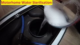 Motorhome Water Sanitisation Using Puriclean