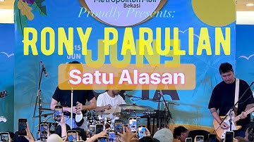 Rony Parulian - Satu Alasan (Lirik) LiVE 14 Juni 2025 June Topia Metropolitan Mall Bekasi