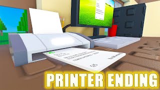 OOPS, I FAILED MY MATH TEST *Printer Ending (GOOD ENDING?)* Roblox