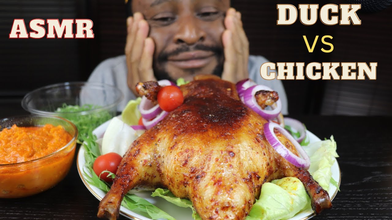 Mukbang First time trying Whole Roasted Duck 🦆 African Mukbang/ Black in Japan