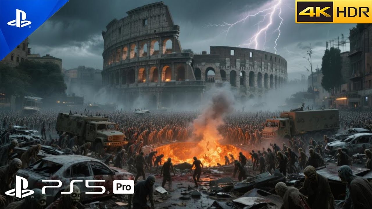 Zombies In Rome INSANE ZOMBIES STORM ATACK ROME RUSH ( PS5) LOOKS SCARY Realistic ULTRA ...