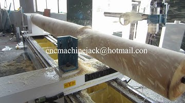 big cnc wood turning lathe machine for column post ,stairs