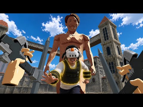 I FOUGHT TITANS WITH WEIGHTS ON!! - Attack on Titan Unbreakable