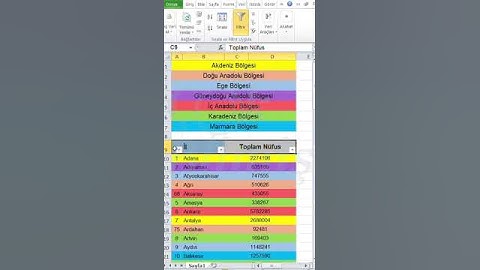 #Excel Renge Göre Toplam Almak