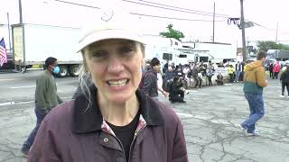 Sue Altman outside Delaney Hall in Newark.