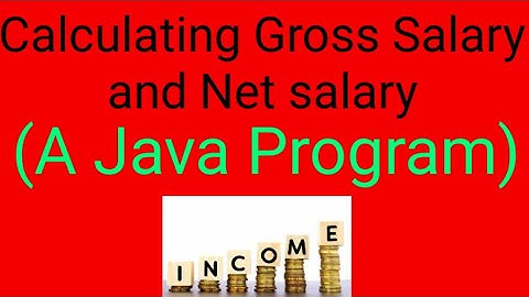Gross Salary and Net Salary Program in java