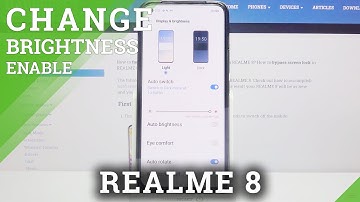 How to Activate Auto-Brightness on REALME 8 – Adjust Screen Light