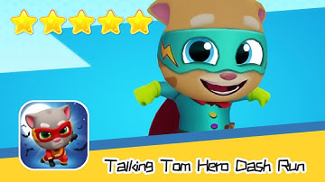 Talking Tom Hero Dash Run Day217 Walkthrough Endless runner Save the world Recommend index five star
