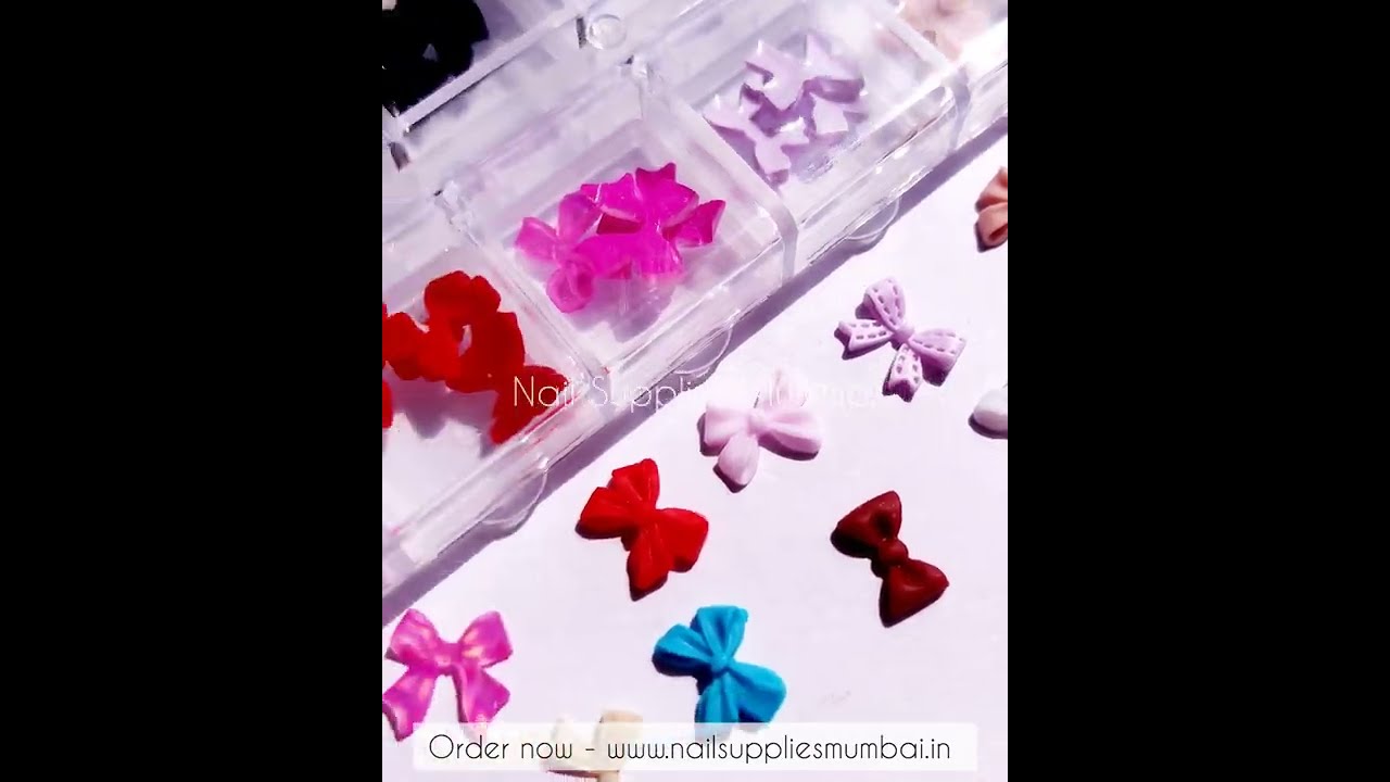 Bow Nail Accessories Grid 