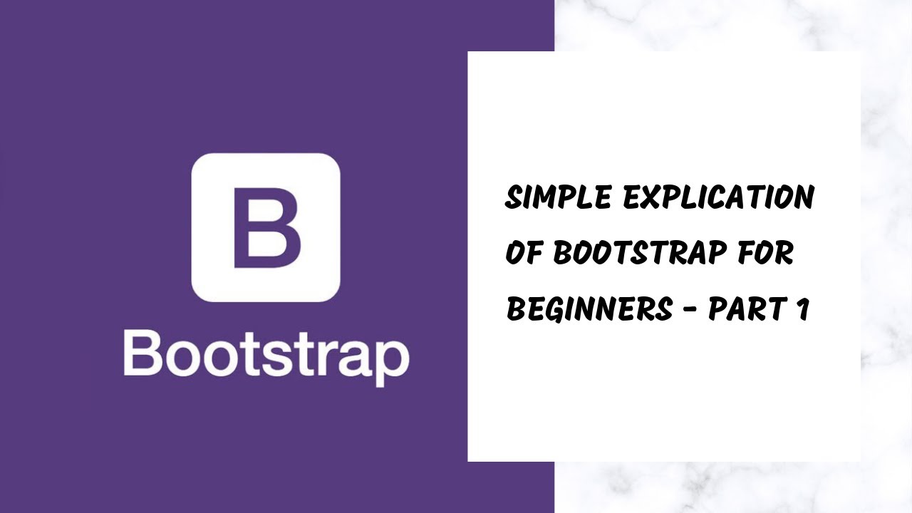 Simple explication of bootstrap for beginners - Part 1 - شرح بسيط ...