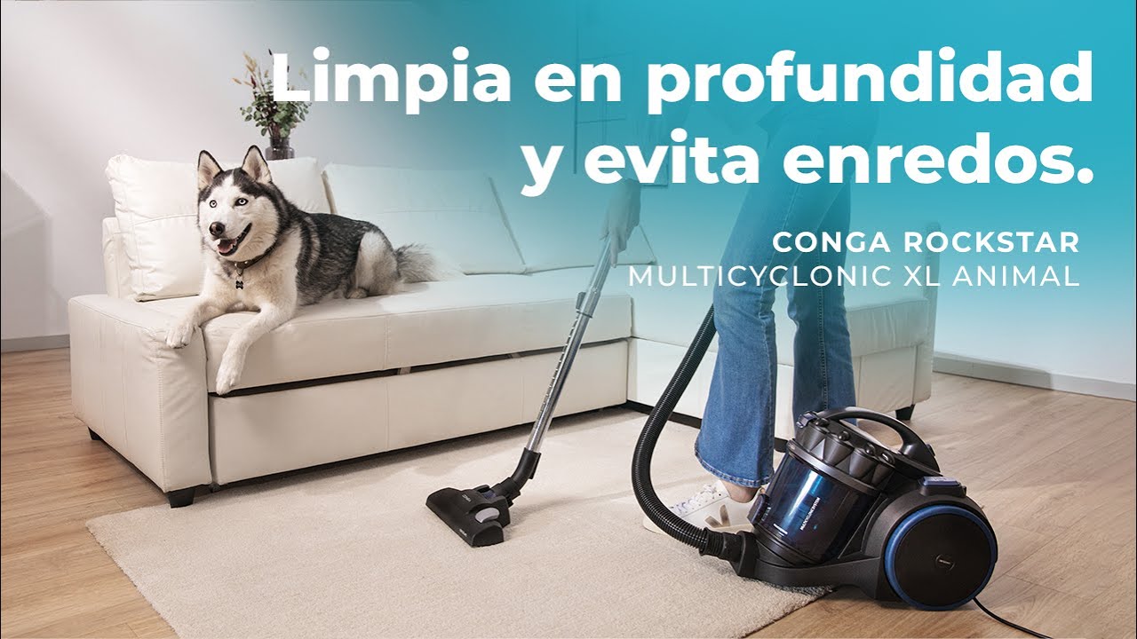 Aspirador sin bolsa de trineo Conga Rockstar Multicyclonic XL Animal