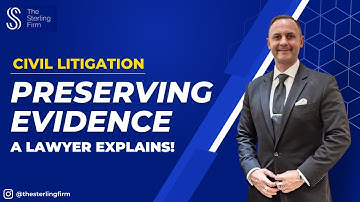 Preserve Evidence | Civil Lawsuit #evidence #civil #litigation #lawyer