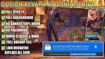 Script Skin Gusion KOF - K