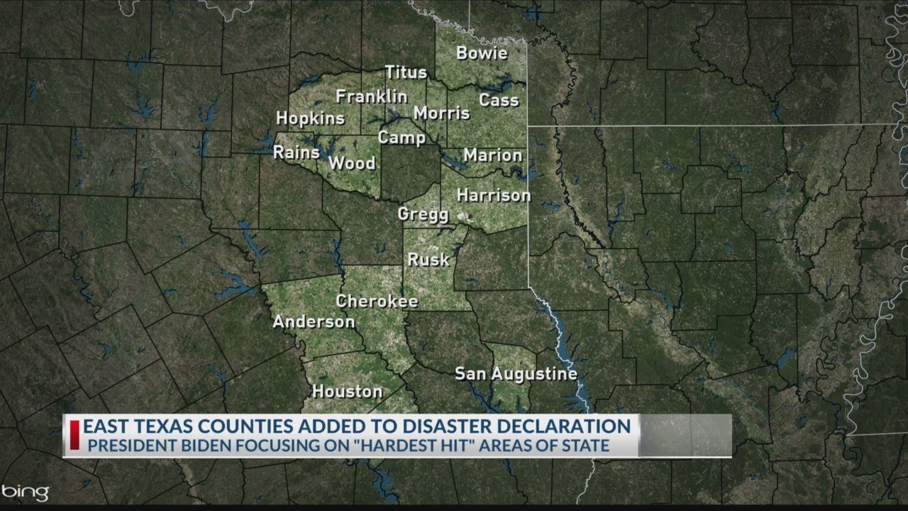 11 East Texas counties excluded from major disaster declaration, 7 ...