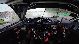 [rFactor 2]Blind driving, racing in rainy weather is amazing, triple screen simracing