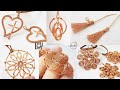 Making cute pendant from copper wire and without stones or beads