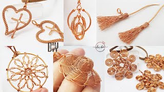 Making cute pendant from copper wire and without stones or beads