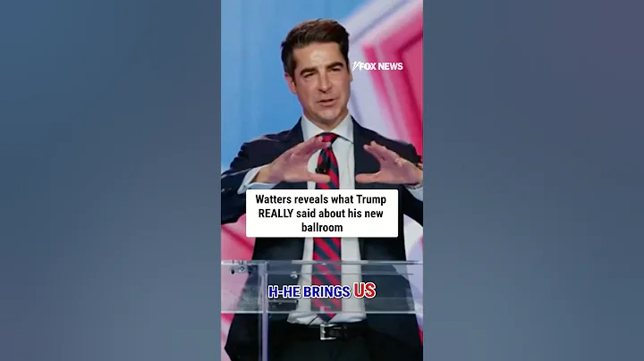 Watters reveals what Trump REALLY said about his new ballroom #shorts #foxnews #politics #trump