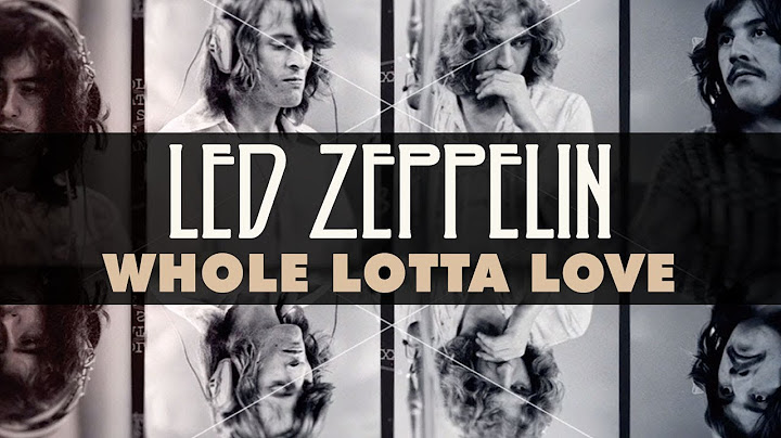 Whole Lotta Love Studio version - Studio performance video thumbnail