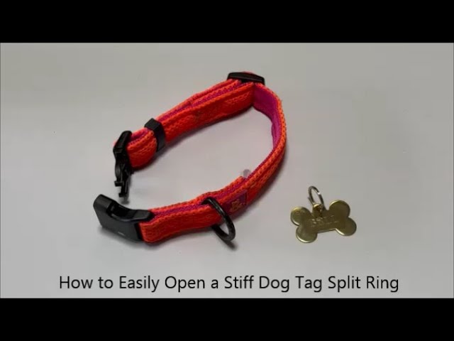 How to Easily Open a Stiff Dog Tag Split Ring 