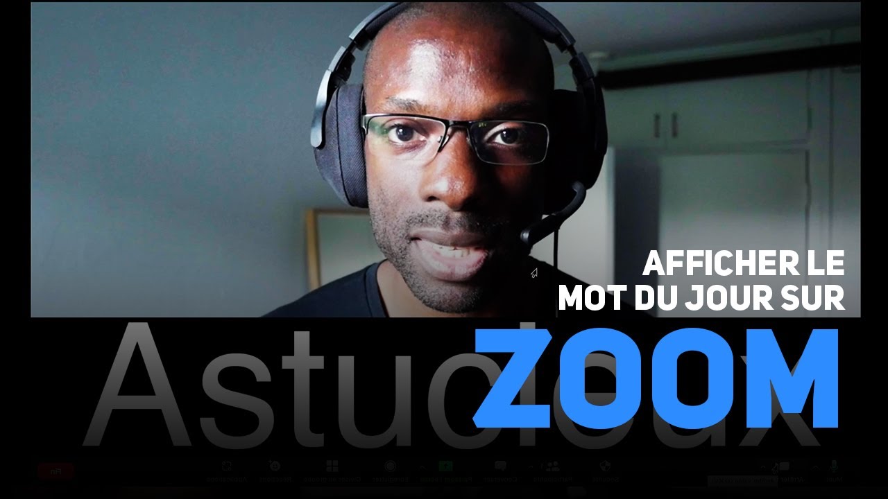 #Toastmasters : Afficher le Mot du Jour sur sa vignette vidéo Zoom quand on est Grammairien