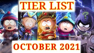 Tier List October 2021 | South Park Phone Destroyer