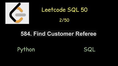 Leetcode - 584. Find Customer Referee (SQL50)  - Python/Mysql (2/50)
