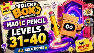 Brain Riddle: Tricky Box – Magic Pencil Levels 31-40 Walkthrough | All Solutions | No Hints screenshot 1