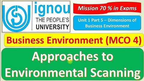 MCO 4 : APPROACHES TO ENVIRONMENTAL SCANNING: UNIT 1 PART 5: MISSION 70% : JUNE/DEC EXAMS MOST Q&A