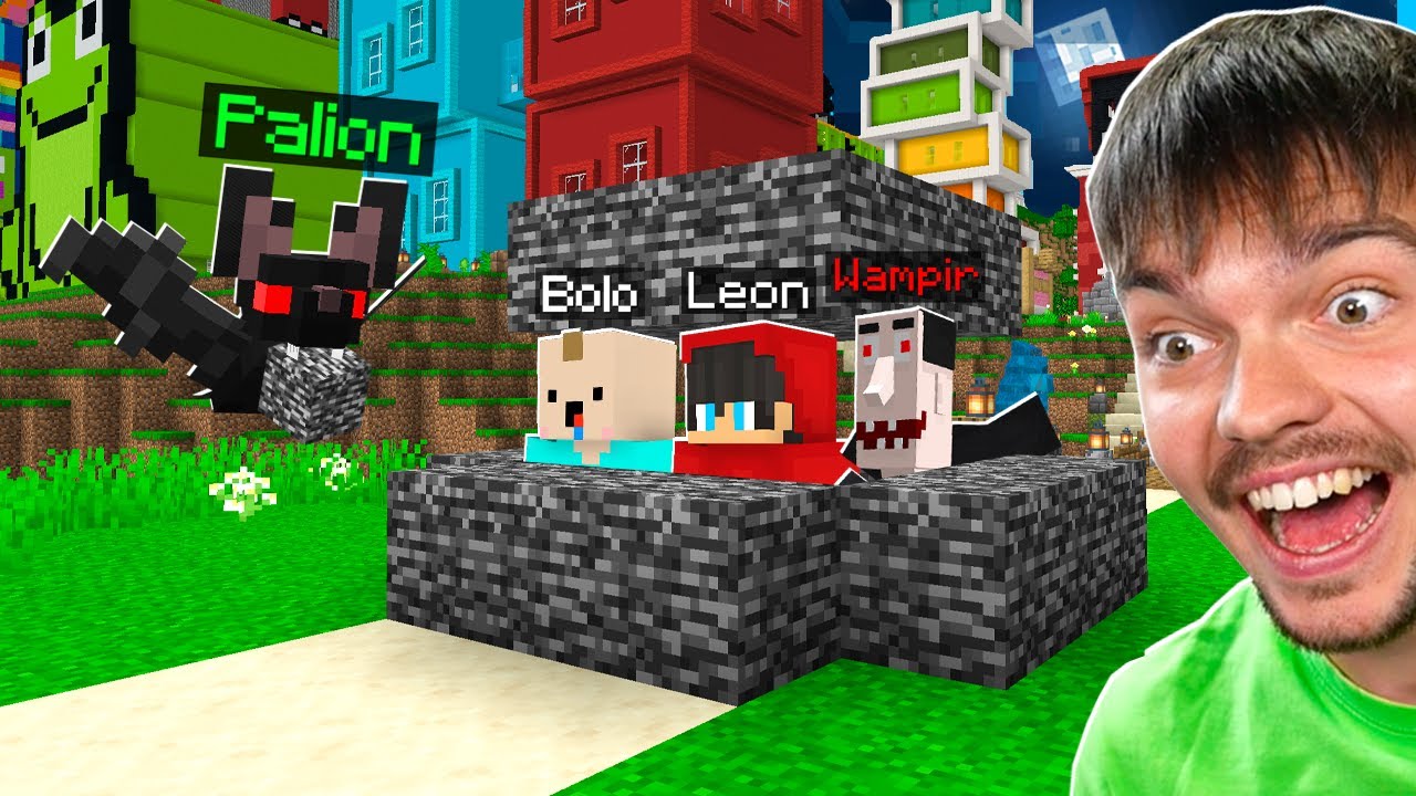 OSZUKUJĘ MOICH PRZYJACIÓŁ JAKO NIETOPERZ w Minecraft!